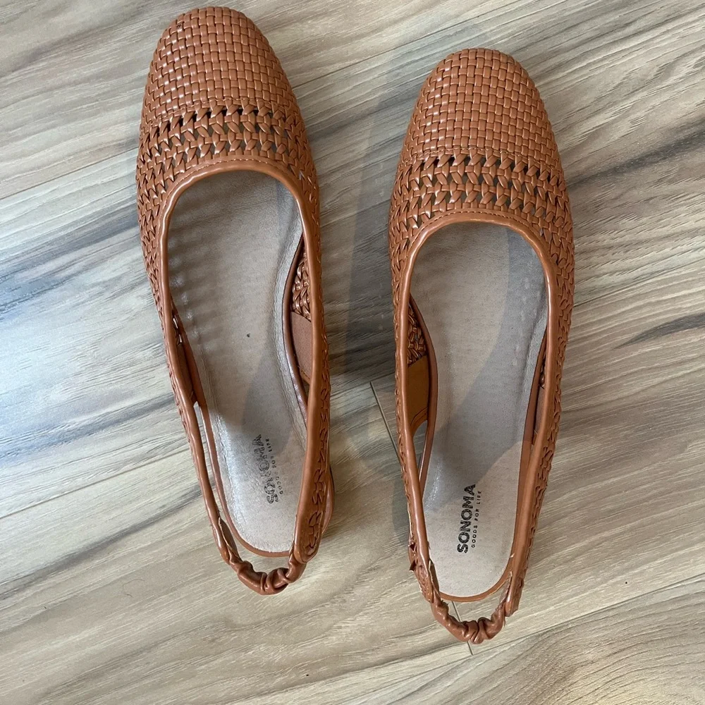 Women's Brown Woven Shoes - Picture 3 of 7